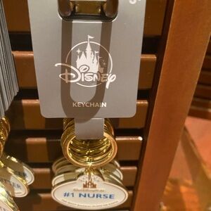2024 DISNEY PARKS WDW Cast Member Name Tag #1 nurse Keychain Bag Charm BNWT